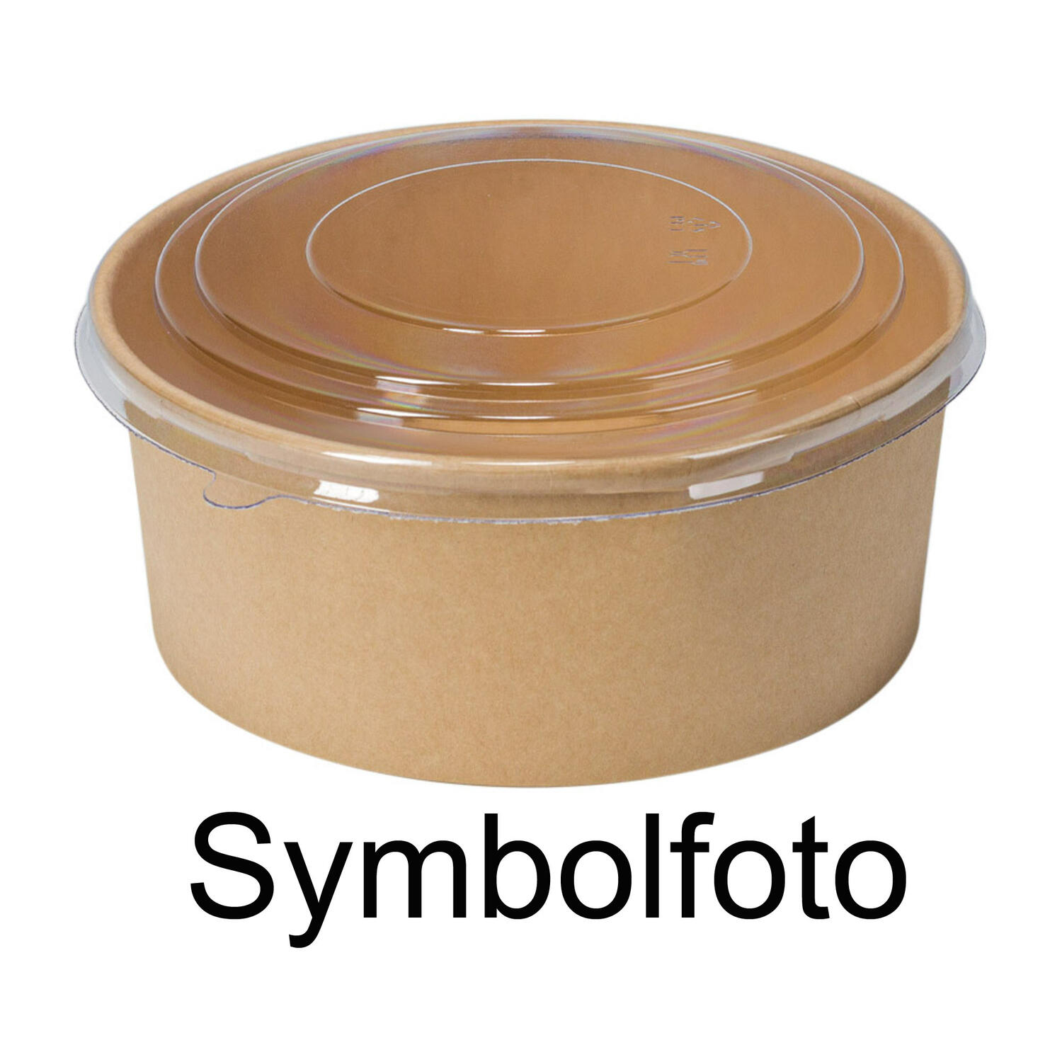 Deckel f�r Salatschalen 1300 ml transparent aus rPET, 50 Stk.