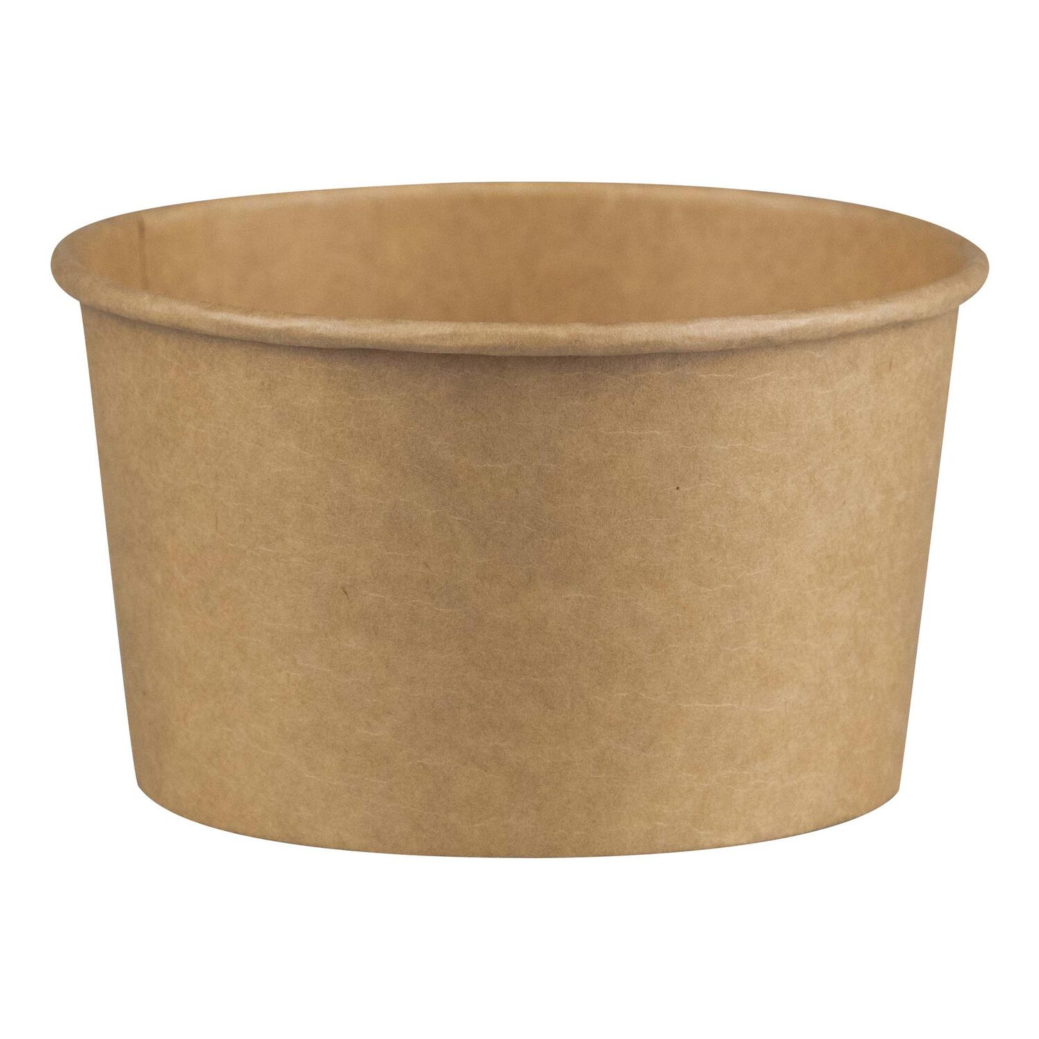 Suppenbeh�lter Suppenbecher aus Kraftpapier braun 12oz 350ml, 50 Stk.