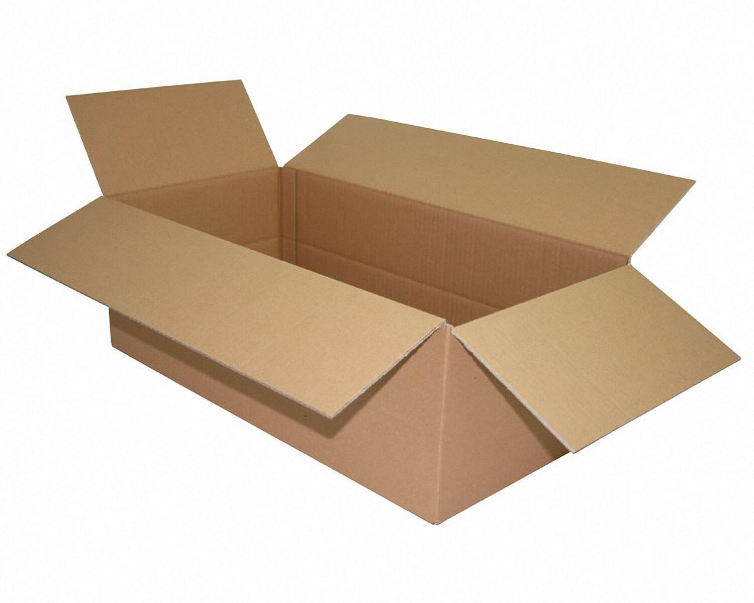 Faltkarton  600x300x(100)-200mm mit variabler H�he 1-wellig Dickwelle braun