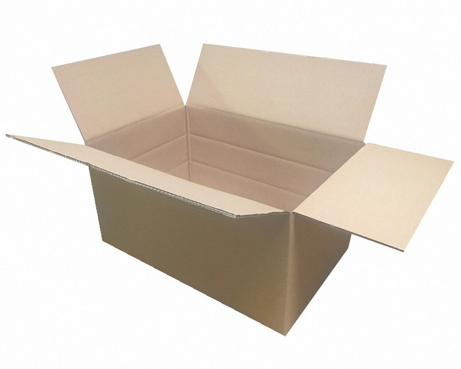 Faltkarton  600x400x(100)-300mm (Au�enma�) mit variabler H�he 2-wellig braun