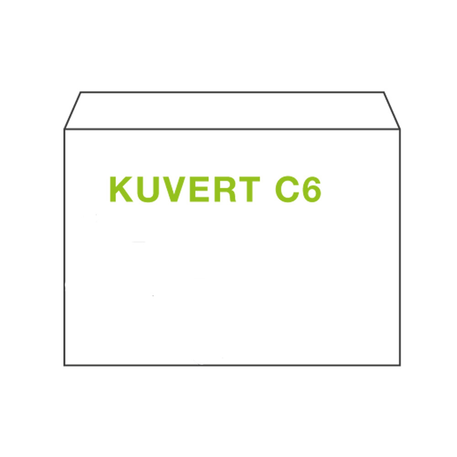 �KI Kuvert C6 114x162mm wei�, 80 gr. Haftstreifen, 50 Stk.