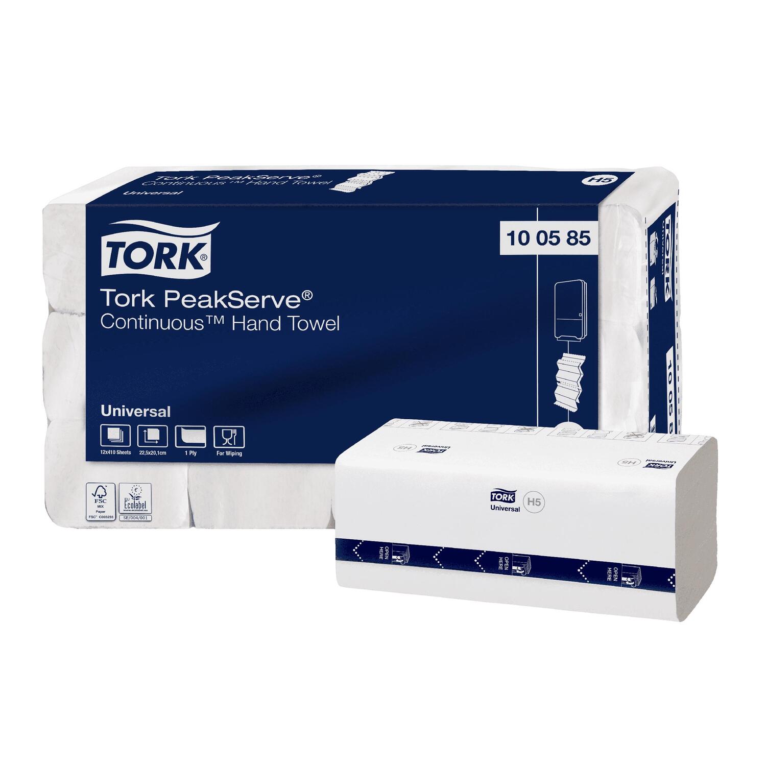 Tork PeakServe� Falthandt�cher Interfold H5 20,1cm 1-lagig 12x410=4920 St�ck