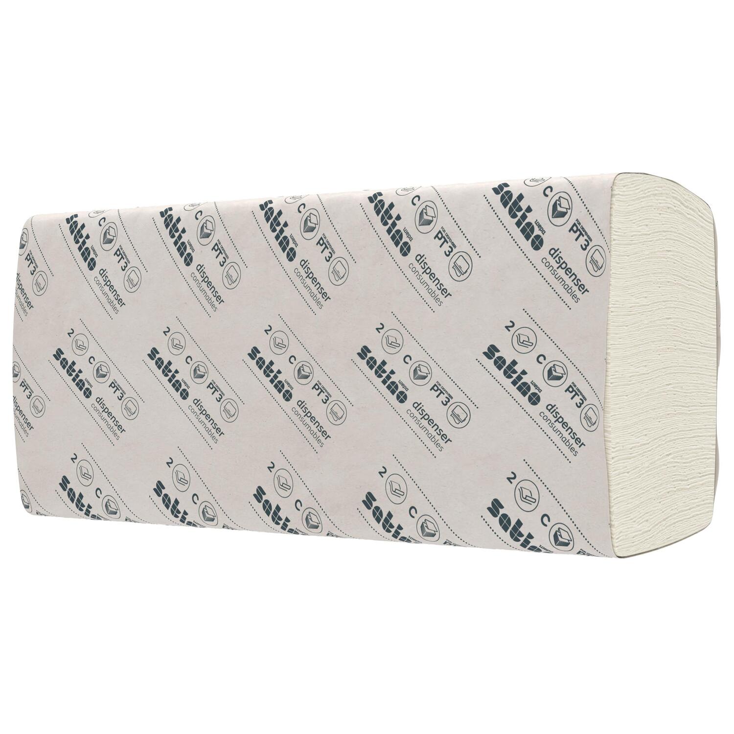 Satino Comfort Falthandtuch, System PT3, 25x32cm, 2-lagig 24 x 128 Stk= 3072 St�ck -C-Falz