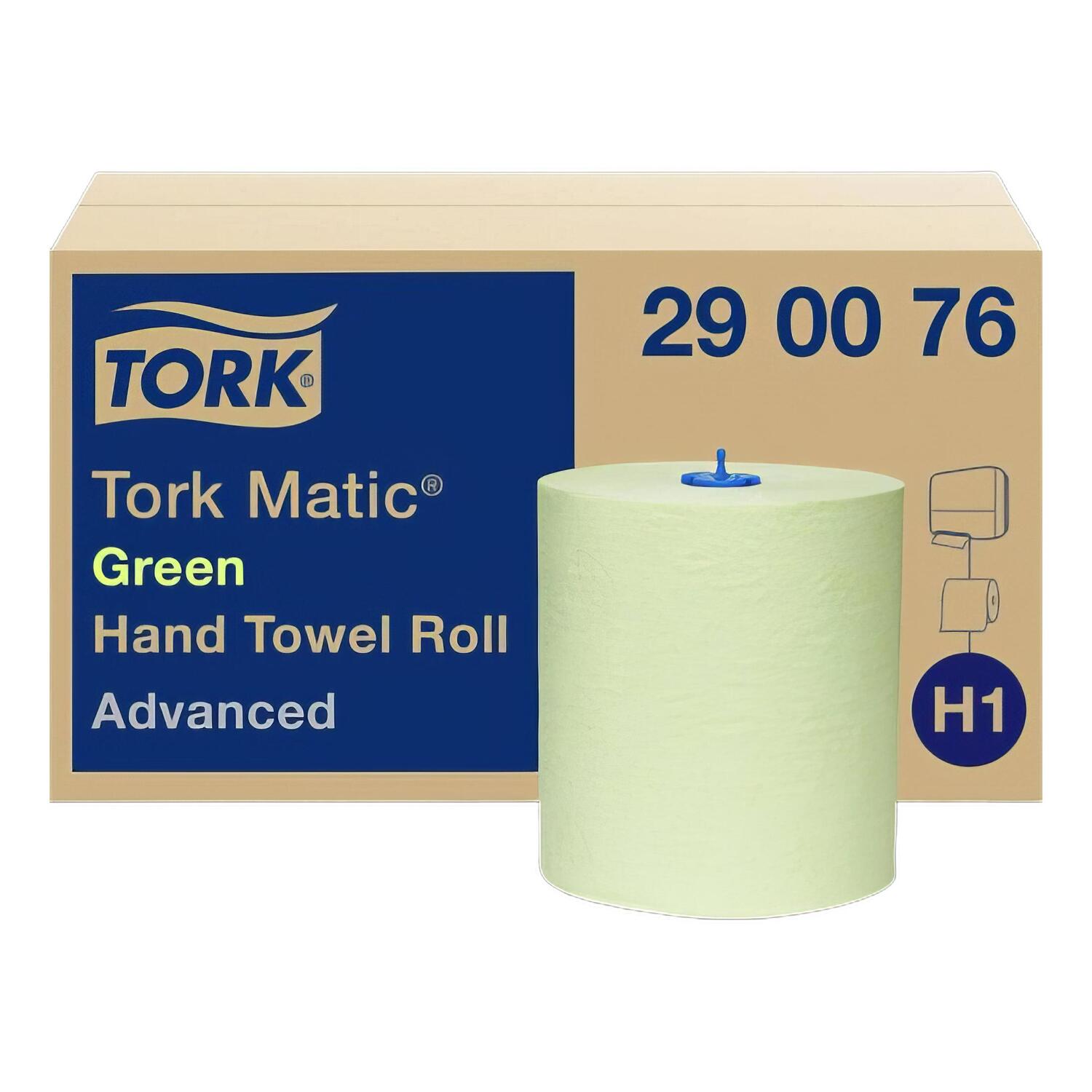 Tork Matic� Rollenhandtuch H1 gr�n 2-lagig 21cm x 150m, 6 Rollen je 612 Abrisse