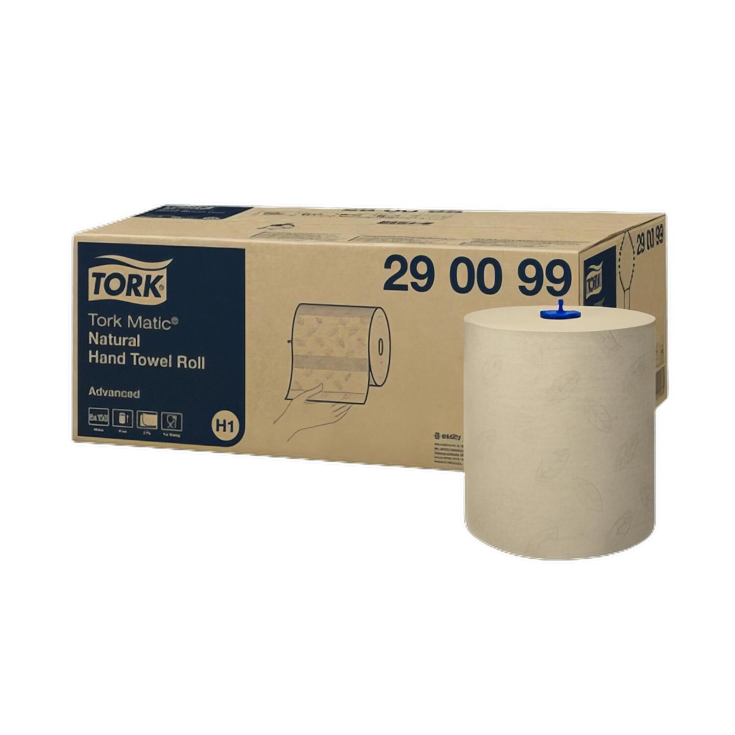 Tork Matic� Rollenhandtuch H1 natur 2-lagig 21cm x 150m, 6 Rollen je 1143 Abrisse