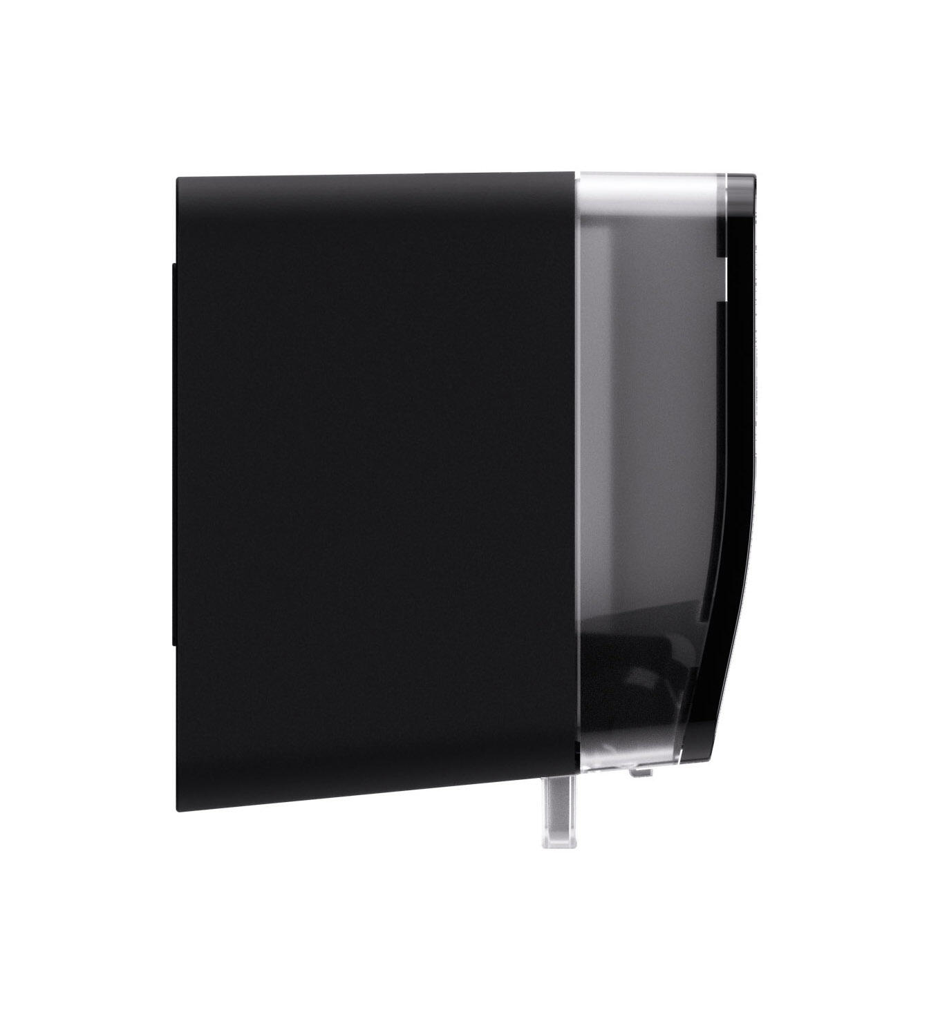 Satino Hyginity Doppelrollen Toilettenpapierspender,  System MT1, 30,1 cm �15,9 cm � 18,6 cm, schwarz