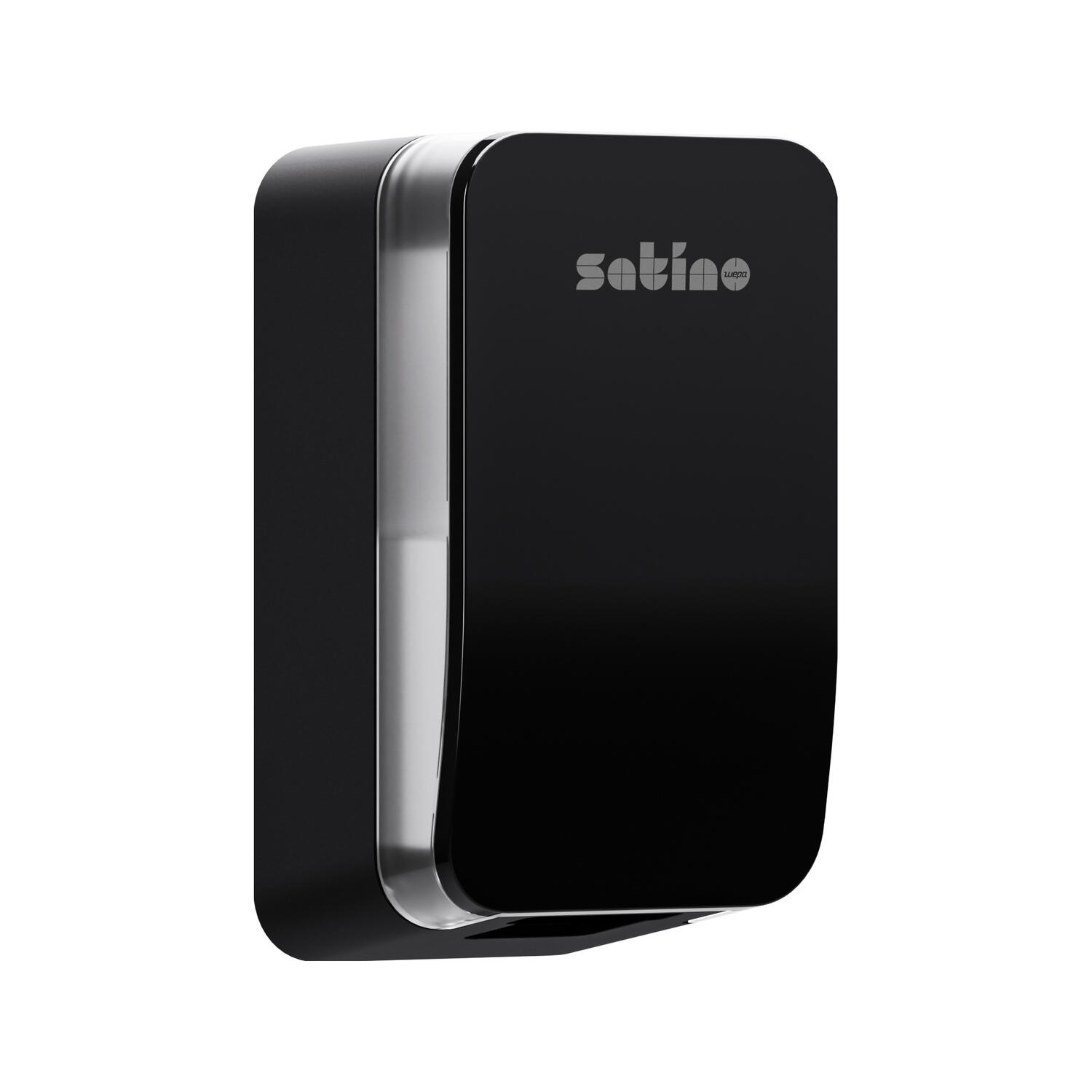 Satino Hyginity Clean&Care Seifenspender 500 ml, System SF2, 23,0 cm x 12,2 cm x 11,7 cm, Sensor, schwarz