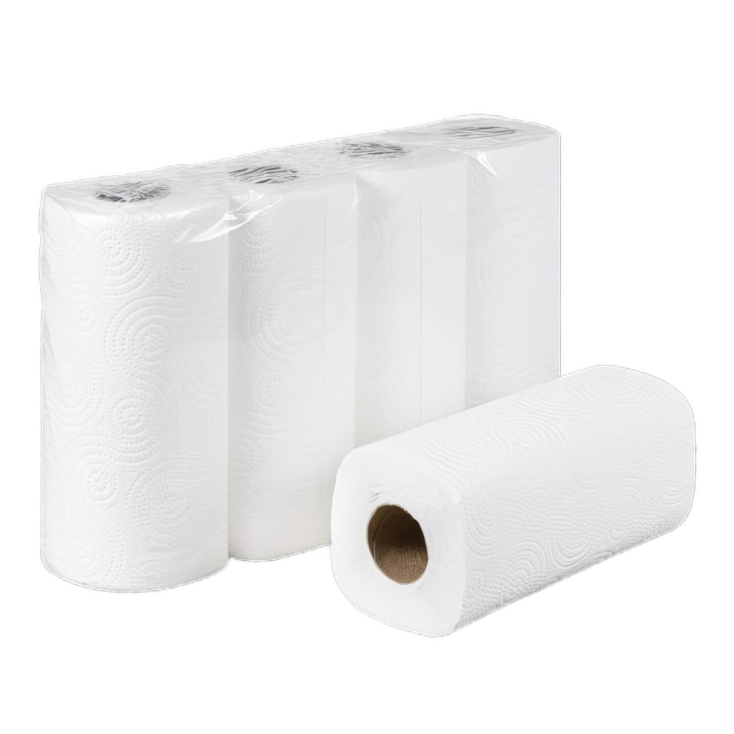 EcoLine K�chenrolle 3-lagig Zellstoff 50 Blatt 22,5cm x 22cm, 32 Rollen
