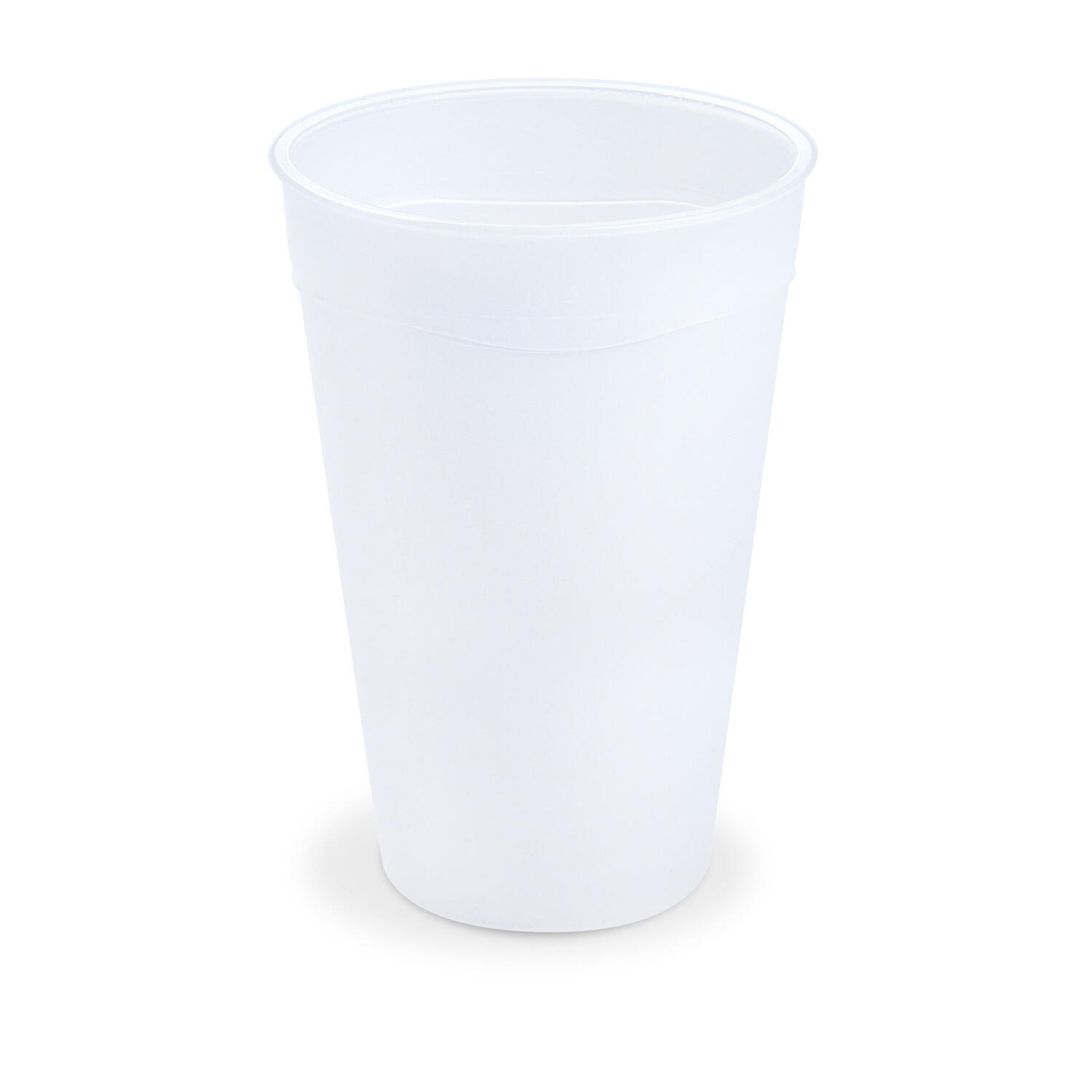 Mehrwegbecher gefrostet mit Eichstrich 400ml �90mm, 12 Stk.