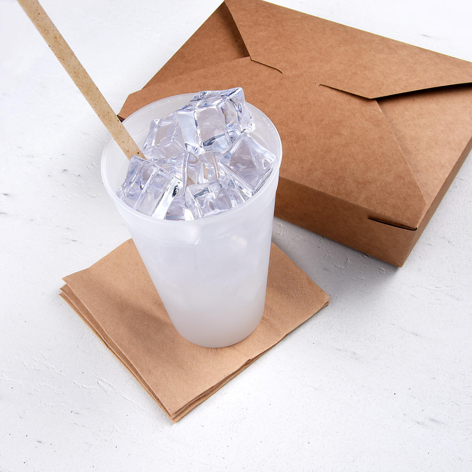 Mehrwegbecher gefrostet mit Eichstrich 400ml �90mm, 12 Stk.