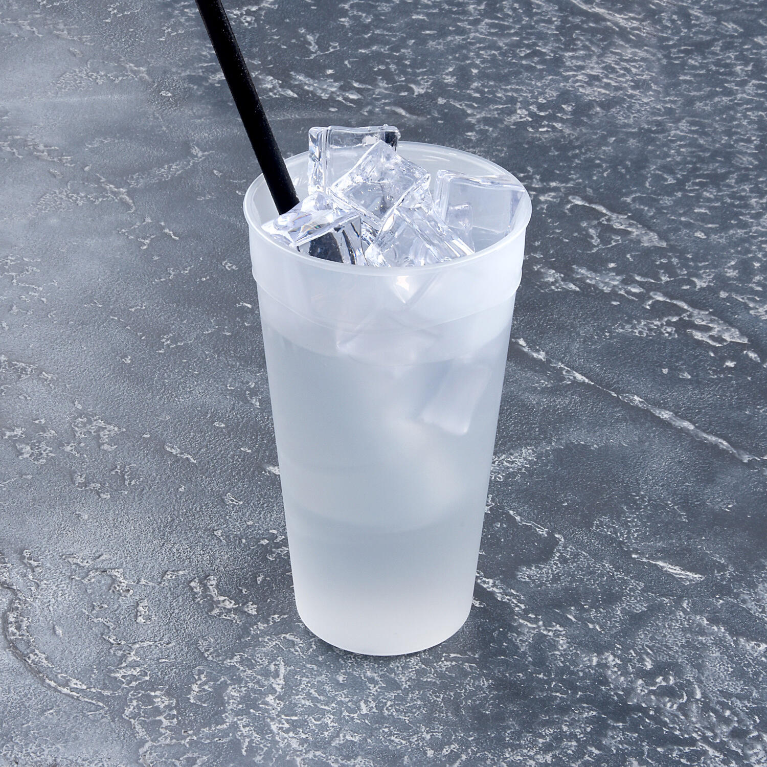 Mehrwegbecher transparent milchig transluzent Eichstrich 500ml � 90mm, 10 Stk.