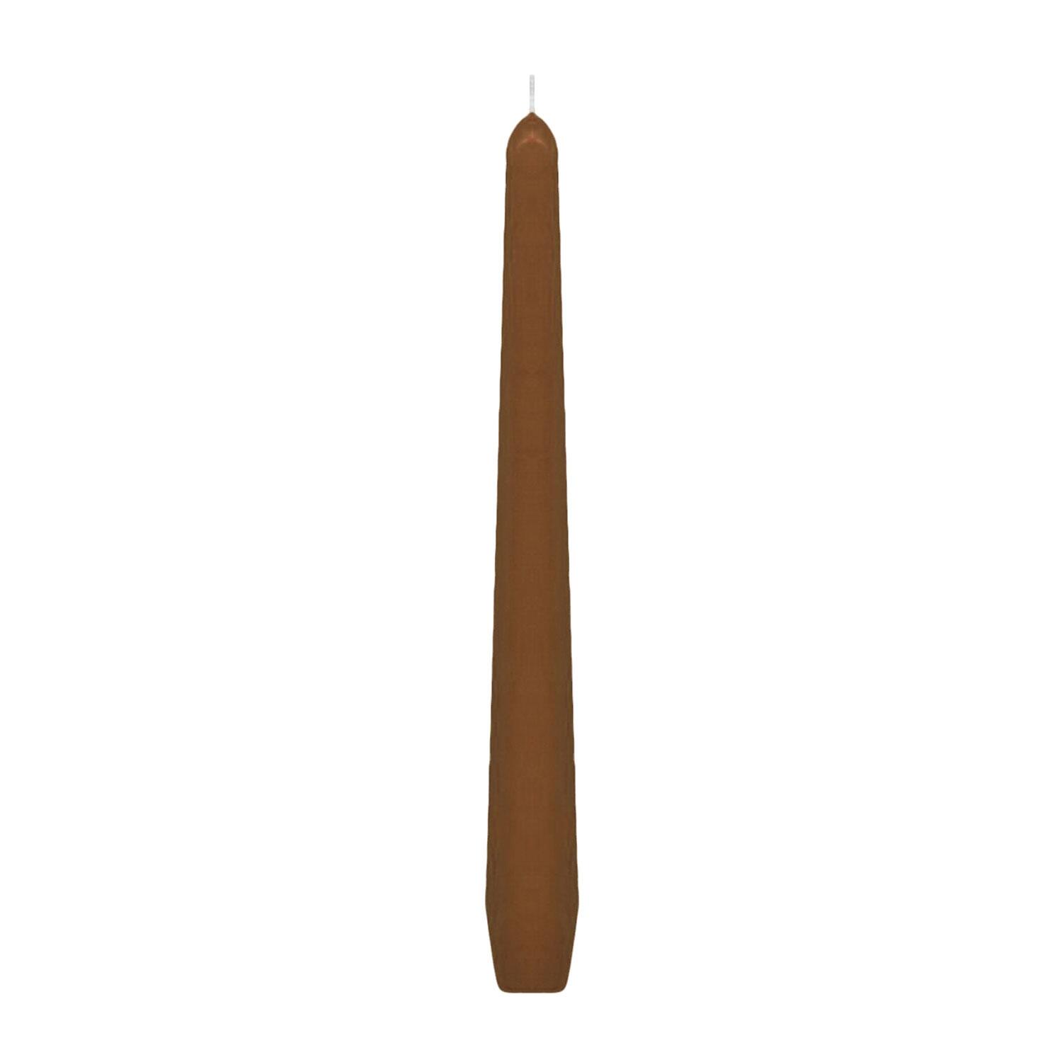 Spitzkerzen 245 mm, 8 Stunden Brenndauer, braun, 10 Stk.