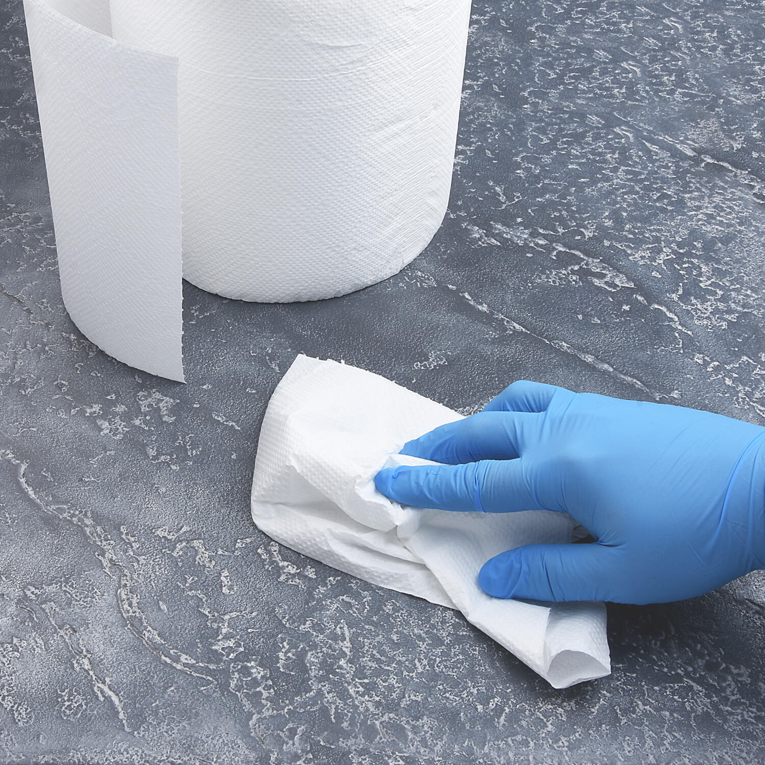 Papierputztuchrolle 2-lagig geprgt wei 18cm 19cm x 100m, 400 Blatt FSC-Mix, 6 Stk.