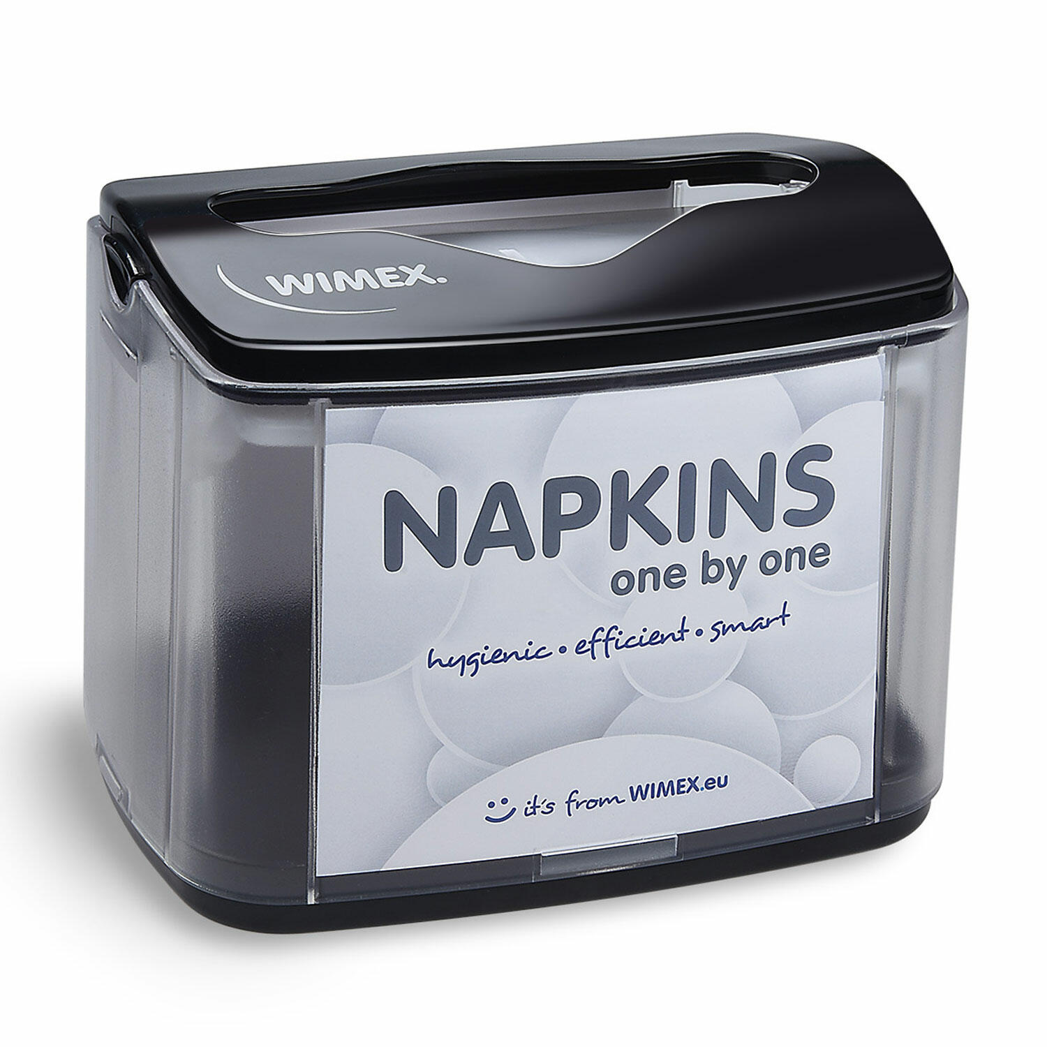 NAPKINS Tischspender f�r Spenderservietten modernes Design schwarz ABS Metall