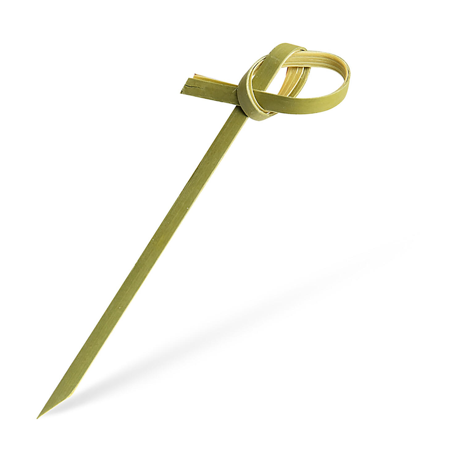 Fingerfood Spie�e Knoten aus Bambus, 6cm, 100 Stk.