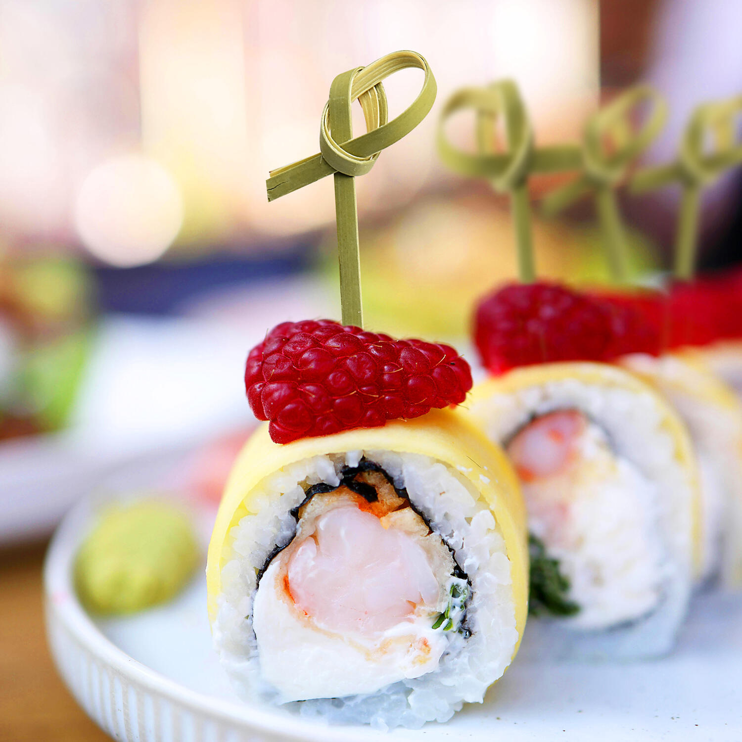 Fingerfood Spie�e Knoten aus Bambus, 6cm, 100 Stk.