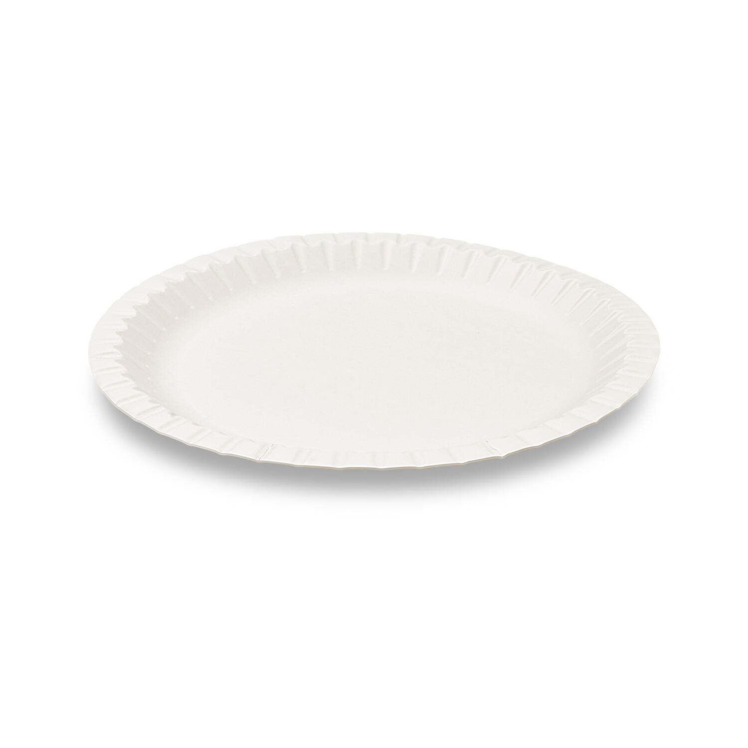 BIONATURE Pappteller aus Frischfaser rund �18cm fettdicht wei�, 100 Stk.