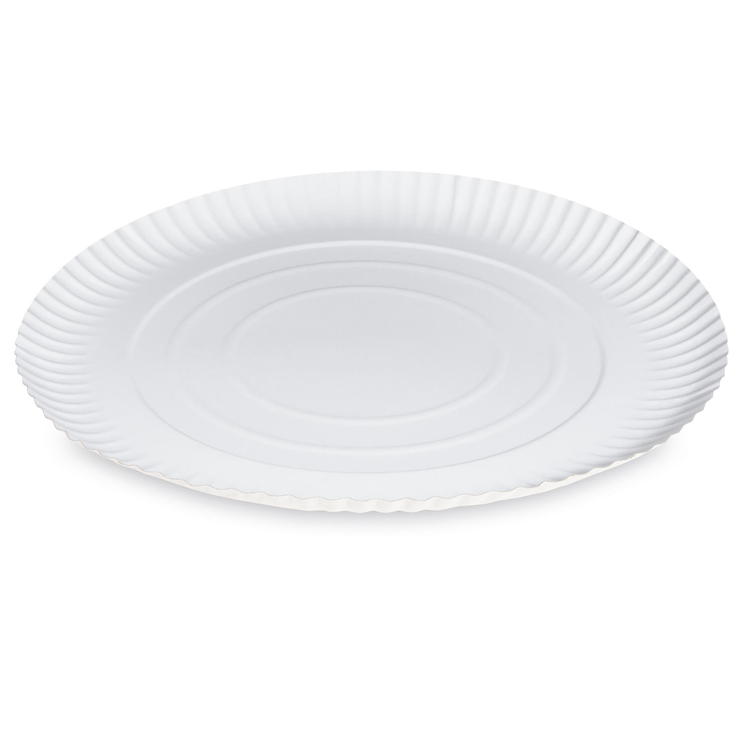 BIONATURE Pappteller RECY rund 1,5 cm tief �34cm wei�, 50 Stk.