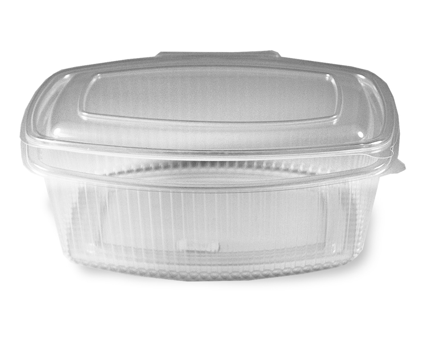 Feinkostbecher klar mit angeh�ngtem Deckel 2000 ml PP, 25 Stk.