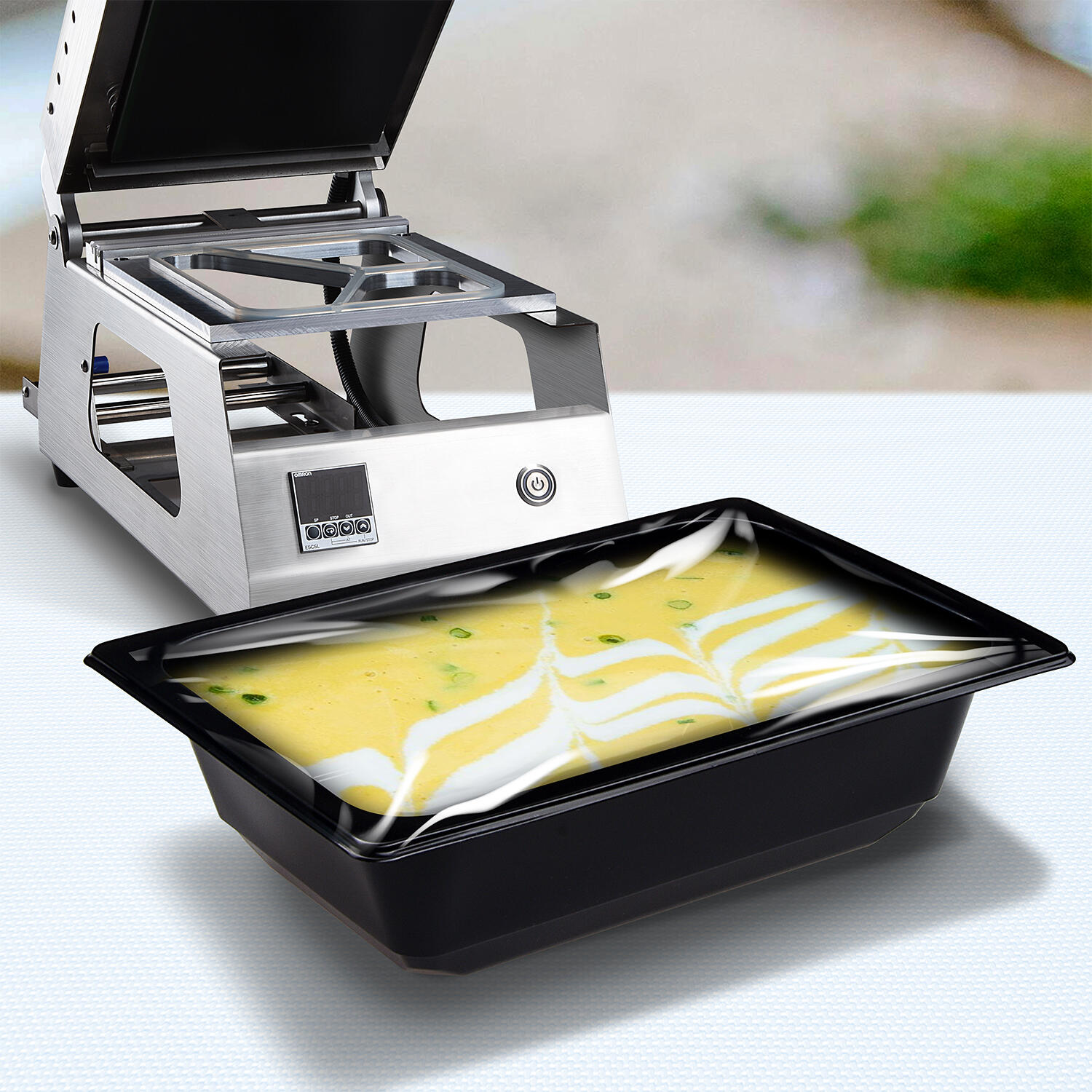 Siegelschalen Menschalen ungeteilt 17,8 x 12,7 x 5 cm schwarz 600ml, 100 Stk.