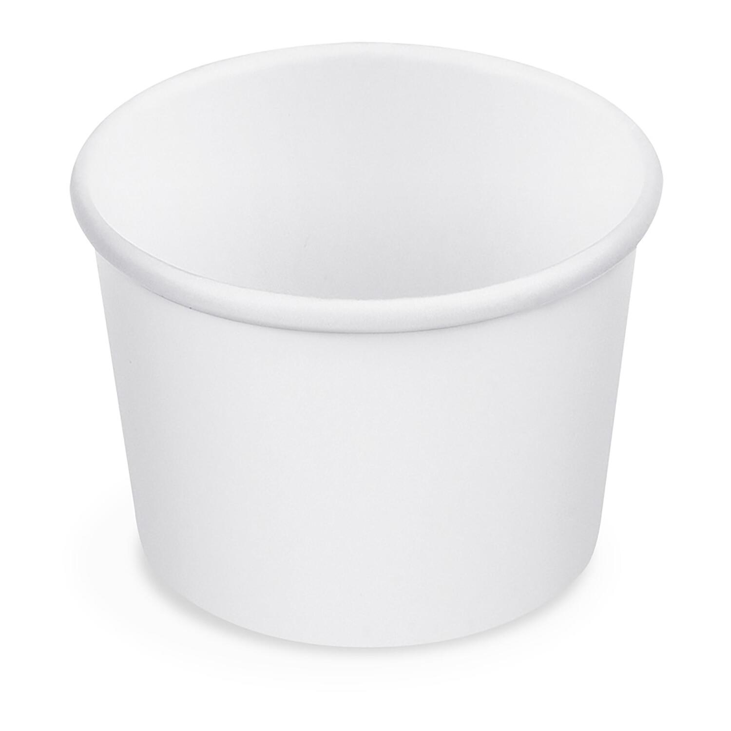 Eisbecher aus Papier wei� �90mm 250 ml, 50 Stk.