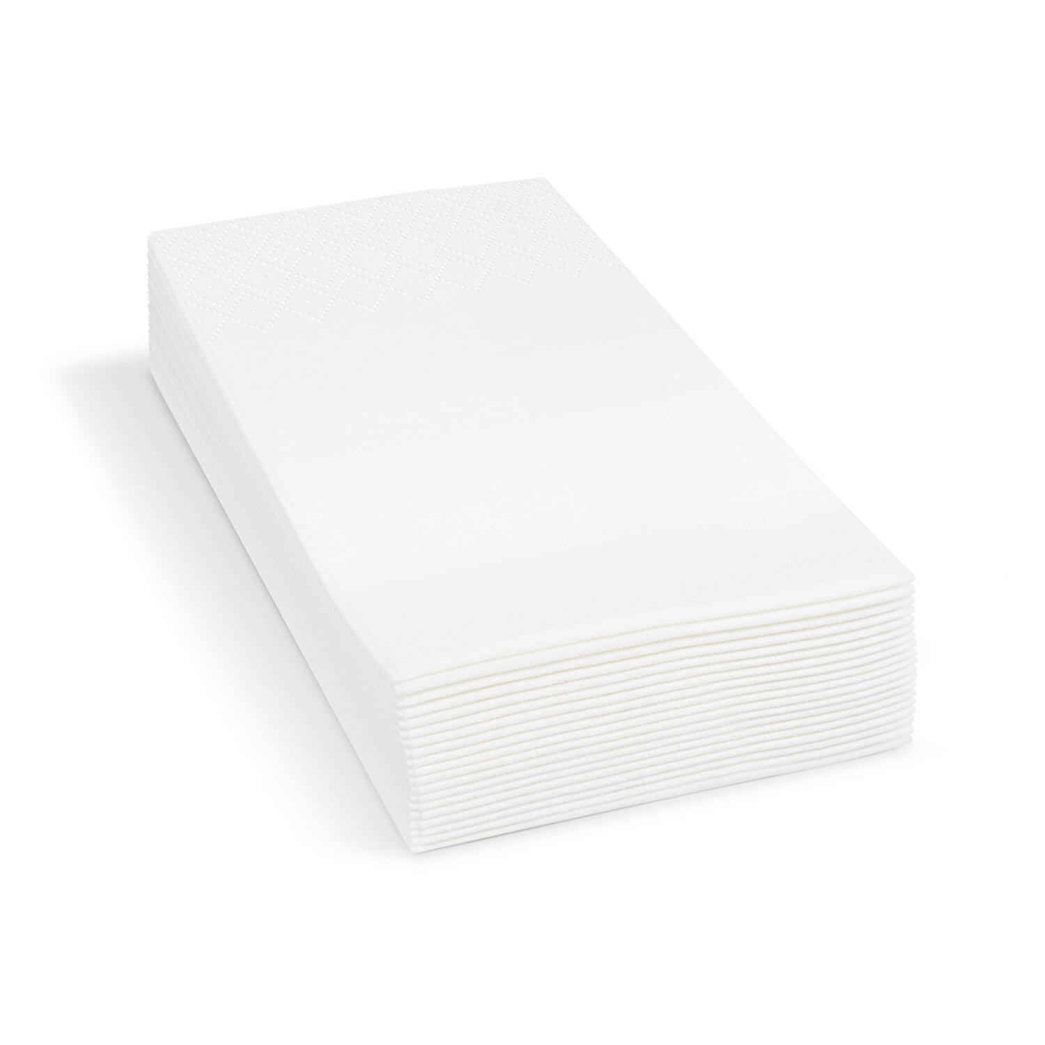 Servietten 33 x 33 cm 1/8 -Kopffalz, 2-lagig wei�, 250 Stk.