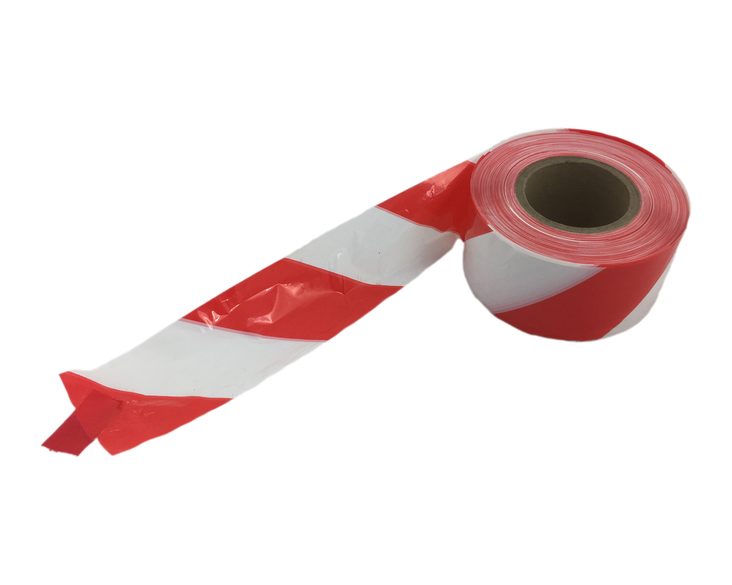 Absperrband rot wei gestreift 75mm breit 500 Meter LDPE