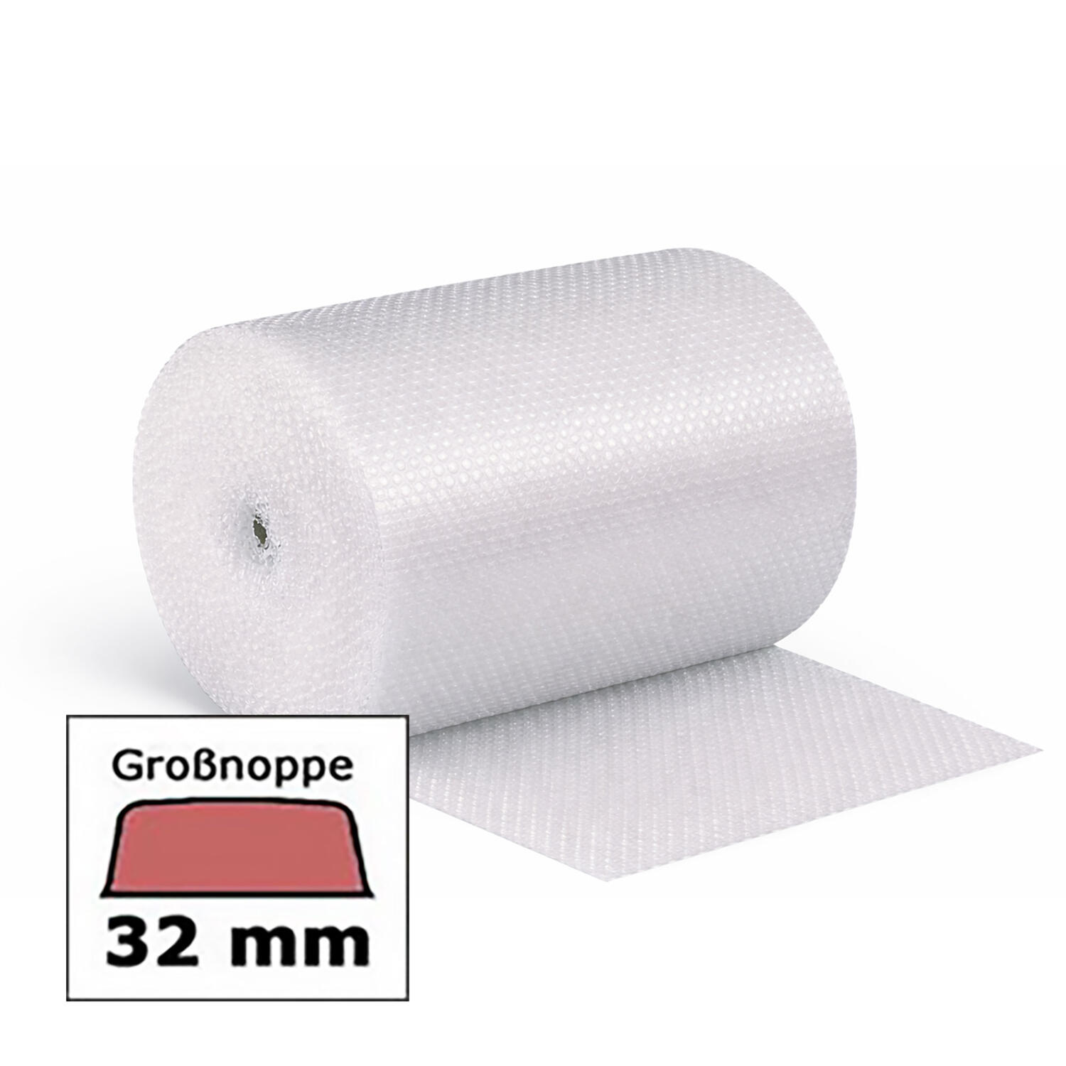 1-PACK BubbleStar+ Luftpolsterfolie gro�noppig 100cm x 25m, EXTRA GROSSE NOPPEN