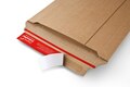 ColomPac Universalverpackung Wickelverpackung starke B-Welle 350 x 250 x -78mm mit Selbstklebeverschluss & Aufreißfaden