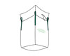 Big Bag 125 x 125 x 150 cm Typ Mineralwolle KMF 4 Hebeschlaufen + Sch�rze