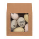 Ostereier Kunststoffeier  Statement Osterdeko wei�/creme/mint 6 cm, 6 Stk.