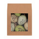 Ostereier Kunststoffeier  Statement Osterdeko sand/gr�n/mint 6 cm, 6 Stk.