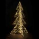 Weihnachtsbaum 3D aus Metall/PET, mit LED, warmweiß, 120cm, 1 Stk.
