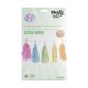 Tassel-Girlande Pastellfarben aus Papier schwer entflammbar 3m, 1 Stk.