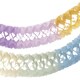 Girlande Pastellfarben aus Papier schwer entflammbar Ø17cm, 10m, 1 Stk.