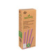 Trinkhalme aus Papier pink gestreift �6mm, 21cm, 100 Stk.