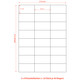 Etiketten Labels selbstklebend wei� 70 x 37.1mm auf DIN A4, 2400 Stk.