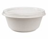 Dressingbecher Dipschale 30ml rund aus Bagasse Zuckerrohr kompostierbar inkl Deckel aus PLA, 150 Stk.