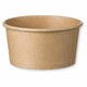 Eisbecher Feinkostbecher aus Kraftpapier FSC rund 140ml braun mit Deckel, 50 Stk.