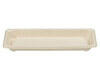 Sushi Tray aus Zuckerrohr mit klarem PET-Deckel 22,1 x 9,2 x 2,2 cm, 50 Stk.