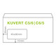 �KI Fensterkuvert C5/6 110x220mm wei�, 80 gr. selbstklebend, 100 Stk.