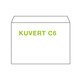 �KI Kuvert C6 114x162mm wei�, 80 gr. Haftstreifen, 50 Stk.