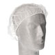 Einweg Baretthauben Kopfhauben Vlieshauben � 52cm weiss, 100 Stk.