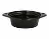 Mehrweg Suppenschalen Suppenterrinen 500ml inkl. Deckel 15,6cm schwarz, 12 Stk.