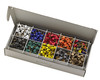 DECOFILL dekorative Papier-Verpackungschips Polsterchips, schwarz beidseitig, 400 Liter