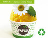 Bio Eisbecher Pappbecher PAPUR 100% ohne Kunststoff 100ml Ø70 Höhe 45mm, 50 Stk.