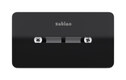Satino Jumbo Doppelrollen-Toilettenpapierspender Centerfeed mit Innenabwicklung, CF2, schwarz