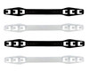 Maskenhalter Maskenbandverlängerung 3-stufig verstellbar weiß schwarz,  4 Stk.